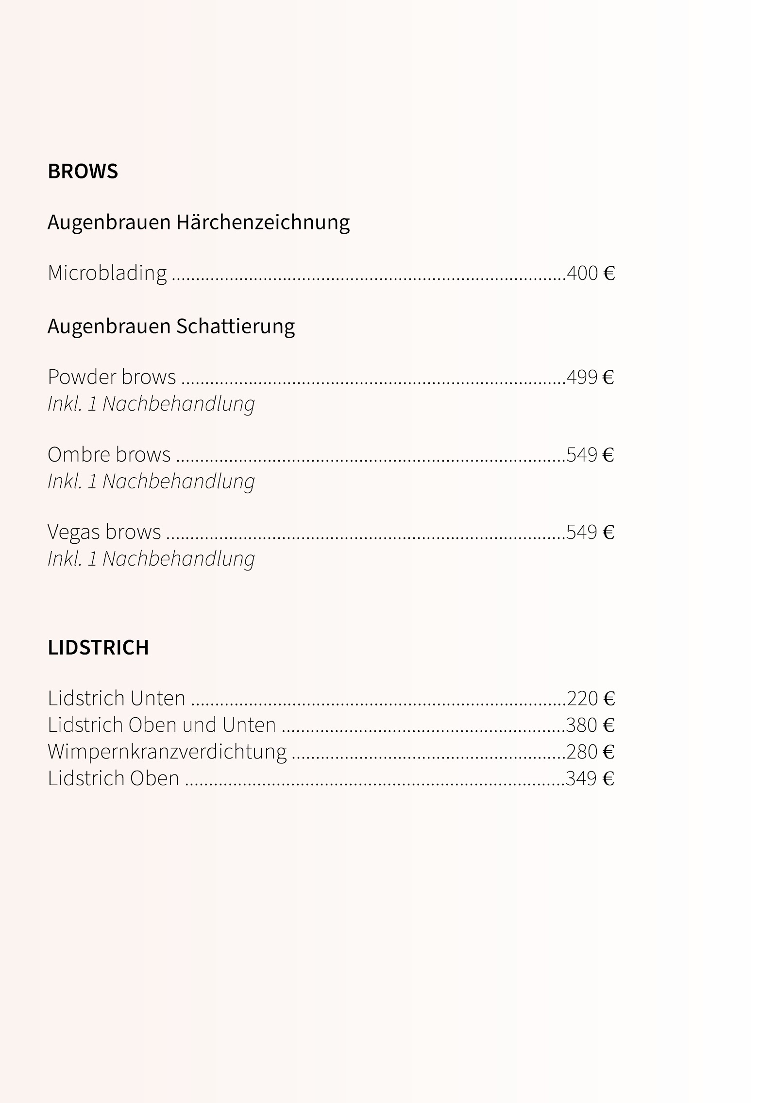 Sofia's Beautysalon – Salonbereiche und Atmosphäre